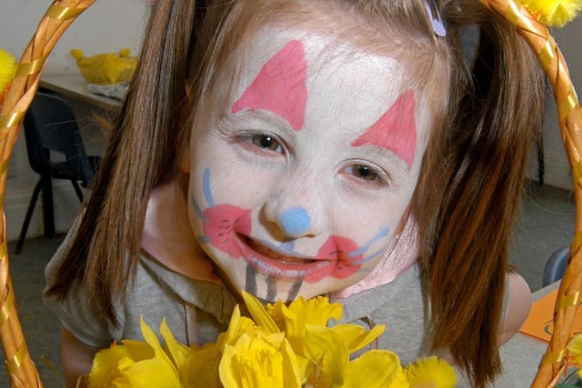 2007: Shauna Bailey, four, hunts for Easter eggs at the Hucknall Day Nursery, one of a range of activities that took place.