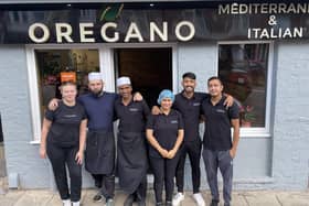The staff of new Hucknall eaterie Oregano which has opened on Portland Road. Photo: Submitted