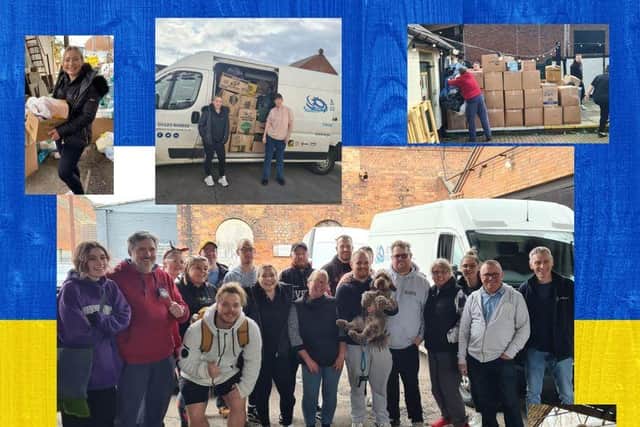 Volunteers took vanloads of donations from Hucknall people to be put on a flight to Poland to help Ukrainian refugees