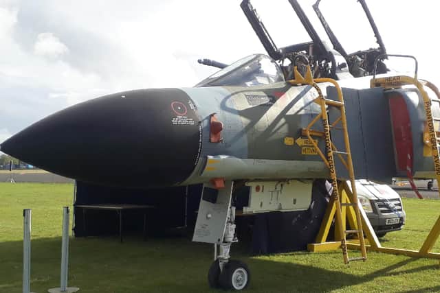 This replica Top Gun fighter jet cockpit will be landing outside the Arc Cinema later this month