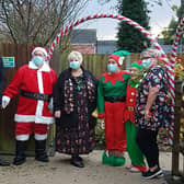 Coun Dale Grounds vice-chairman of Ashfield District Council, joined staff and residents to officially open Buddleia House's winter wonderland event