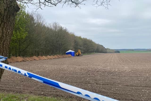 The police cordon remains in place on Coxmoor Road but police say it could be eased soon