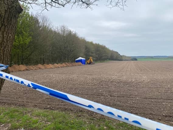 The police cordon remains in place on Coxmoor Road but police say it could be eased soon
