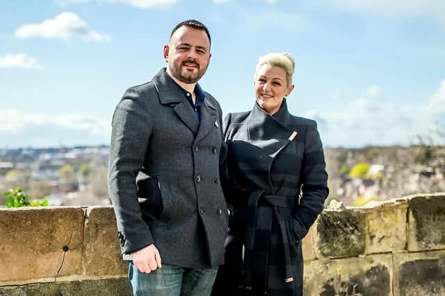 Hucknall couple Laura Hoyle and Kirk Stevens are using their lottery winnings to expand their passion for ghost hunting. Photo: Camelot/SWNS