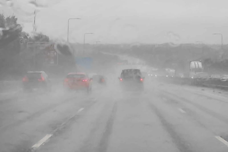 Treacherous conditions on the M1 for drivers between Hucknall and Mansfield