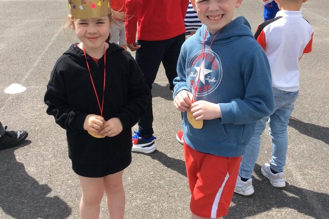 Youngsters wore crowns as part of the celebrations