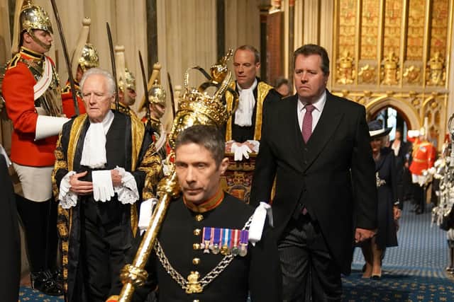 Hucknall MP Mark Spencer takes his place in the Royal Procession at the State Opening of Parliament. Photo: Aaron Chown/AFP/Getty Images