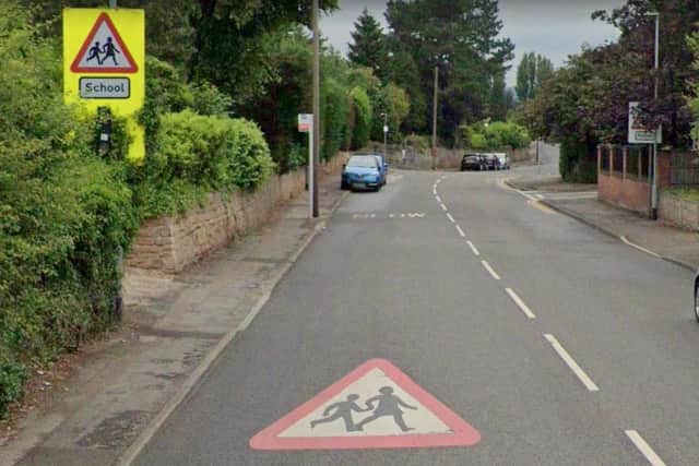 The incident reportedly happened on Wood Lane in Hucknall. Photo: Google