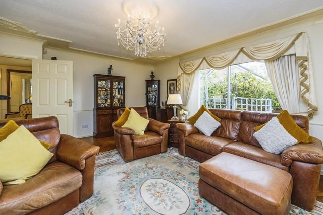 Sit down and relax in the living room of the £475,000 property.