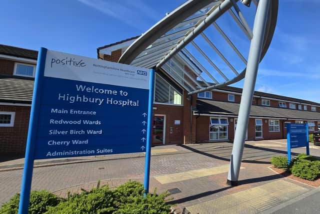 Highbury Hospital in Nottingham