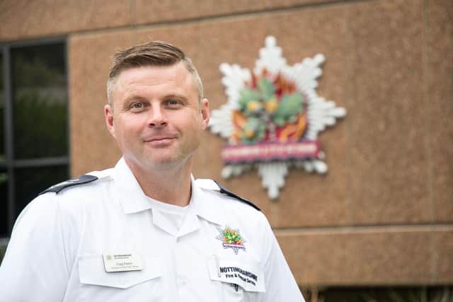 Deputy Chief Fire Officer Craig Parkin, of Nottinghamshire Fire & Rescue Service.