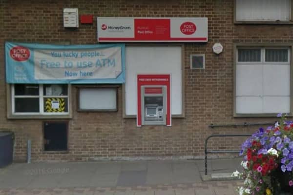 A woman was robbed at the ATM at the Post Office on Hucknall High Street. Photo: Google
