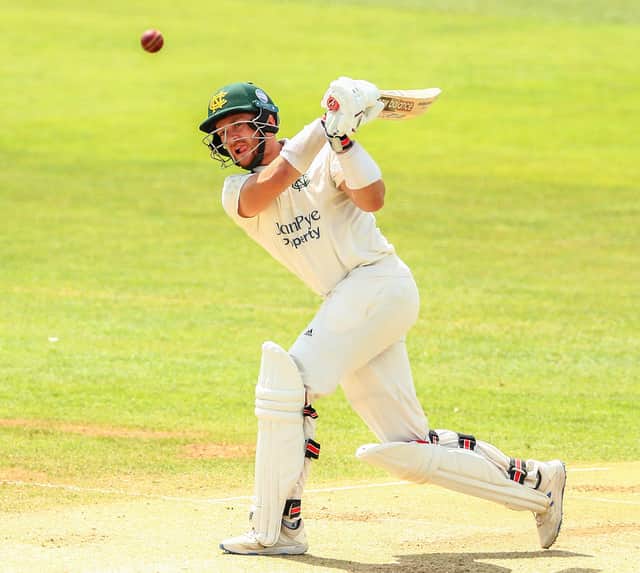 Joe Clarke hit his first century of the season as Nottinghamshire fought back on day one. (Photo by Jacques Feeney/Getty Images)
