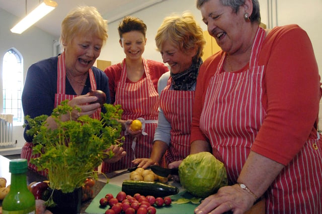 2009: It's all smiles for those at a healthy eating day held at Watnall Road Community Centre in Hucknall.