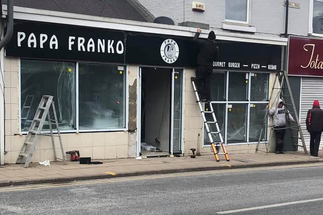 The new Papa Franko takeaway on Watnall Road is currently being fitted out ready for opening. Photo: Suzi Williamson