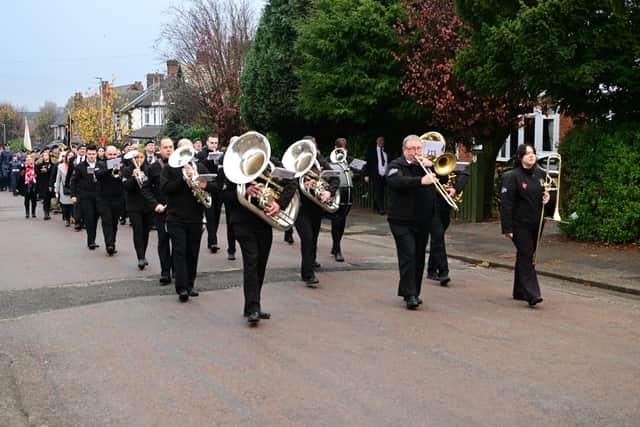 The band was back to lead the parade to Titchfield Park