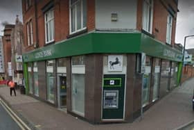 Hucknall's branch of Lloyds Bank is set to go part-time under a new pilot scheme. Photo: Google