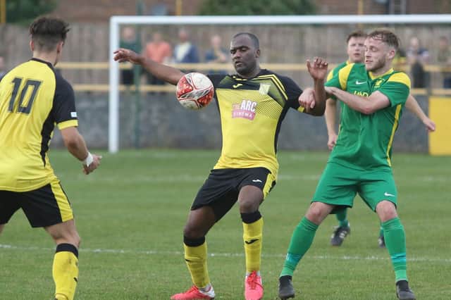 Craig Westcarr scored twice as Hucknall beat Harrowby United 4-2. It ended a run of three league games without a win.