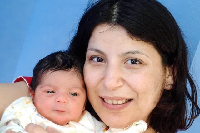 Ozlem Zobu, with her newborn daughter who has not named at the time, a sister to her (then) three-year-old son Robin and daughter to partner Devrim Kutlu. The family live in Mansfield and welcomed their little girl into the world at 10.00am on New Year's Day.