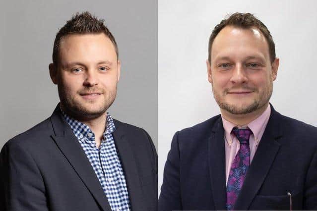 Coun Ben Bradley (left) has written to borough and district council leaders like Coun Jason Zadrozny (right) to reassure them over 'super-council' fears