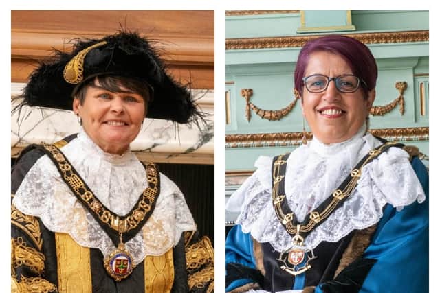 Coun Carole McCulloch (left) is the new Lord Mayor of Nottingham, while Coun Shuguftah Quddoos is the new Sheriff of Nottingham