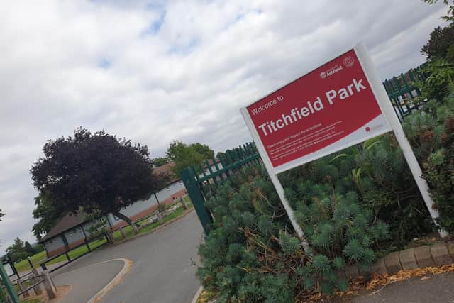 The attack took place in Titchfield Park last week