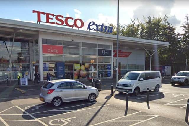 A woman was robbed while using the cashpoint at the Tesco store on Ashgate Road in Hucknall. Photo: Google