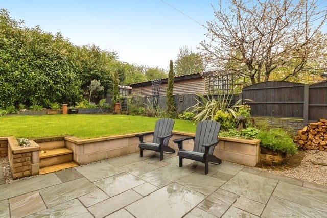 The enclosed garden, boasting patio, spacious lawn and well-established borders, fits in well with the property's semi-rural location at the end of Whyburn Lane, from where there are open-field views.