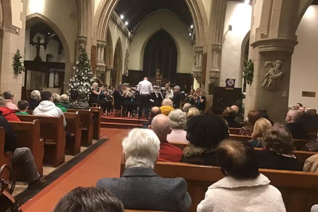 Hucknall & Linby Band performed its Christmas concert at the parish church