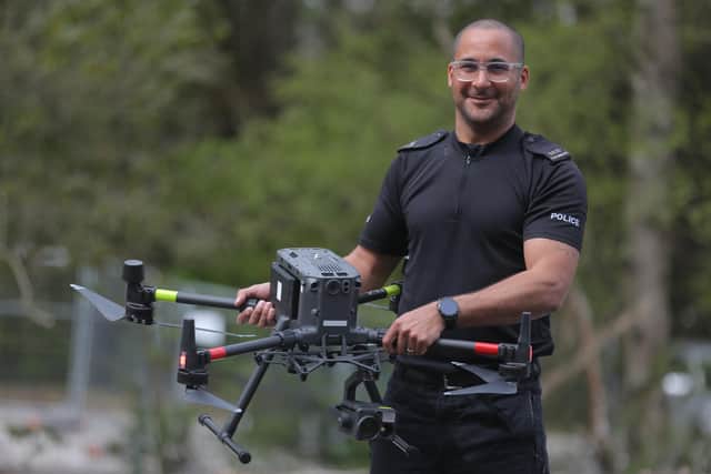 Sergeant Vince Saunders, chief drone pilot at Nottinghamshire Police. (Photo by: Jack Storey/Nottinghamshire Police)