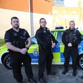Members of Nottinghamshire Police's dedicated county knife crime team. (Photo by: Nottinghamshire Police)