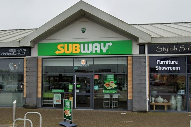 Subway on Fulmar Close, Forest Town, was handed a four-out-of-five rating after assessment on February 14.