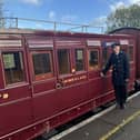 Train guard Chris Deeth has been involved at the Midland Railway Centre for many years.
