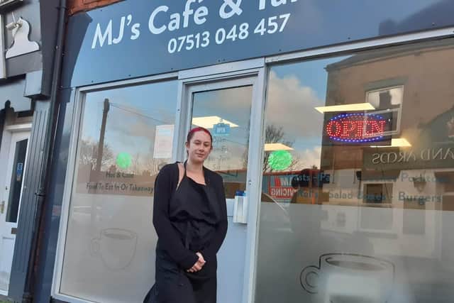 The cafe is 20-year-old Millie-Jo's first business venture