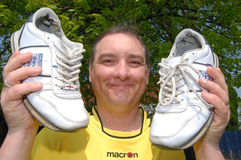 2008: Bulwell's Rob Bramley was in training for a walk to support the Help The Heroes Fund.