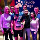 Lee Maddock with family and supporters from Guide Dogs. Photo: Submitted