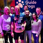 Lee Maddock with family and supporters from Guide Dogs. Photo: Submitted