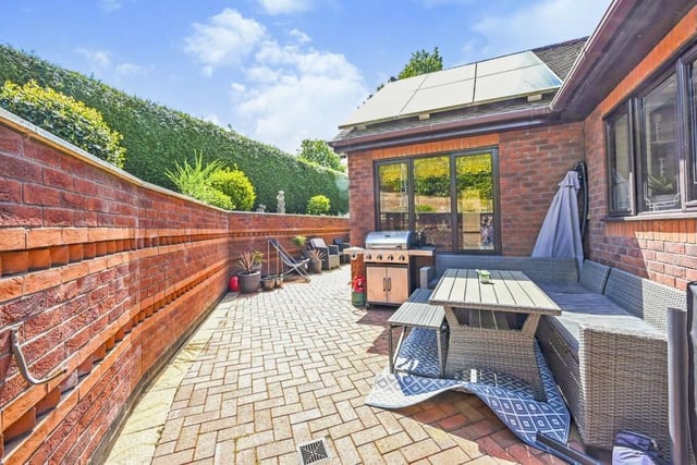 Our final shot shows a patio area that is ideal for summer barbecues.