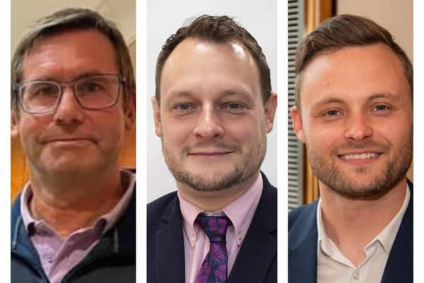 Andy Abrahams (left), Jason Zadrozny and Ben Bradley (right) have outlined their top spending priority areas for the coming year