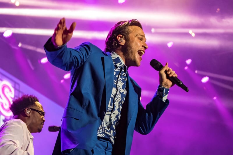 In 2017, Olly came to the popular venue and performed his pop hits. Songs like Troublemaker and Dance With Me Tonight had audiences on their feet. Photo taken of Olly Murs recently performing at August 2023 bank holiday weekend at Scarborough Open Air Theatre.