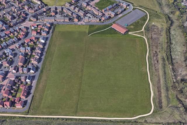 The pitch would be built on the fields off Kenbrook Road. Photo: Google Earth