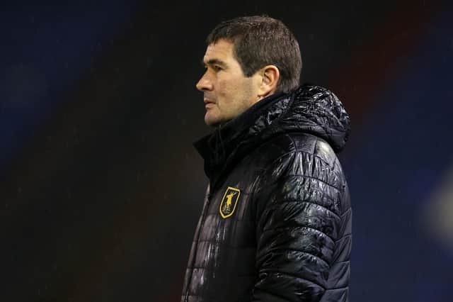 Stags boss Nigel Clough - a win away from safety.