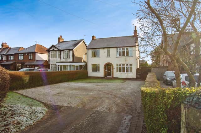 This four-bedroom property on Papplewick Lane, Hucknall is described as "a fantastic family home" by estate agents Yopa, who have it on the market for a guide price of £425,000.