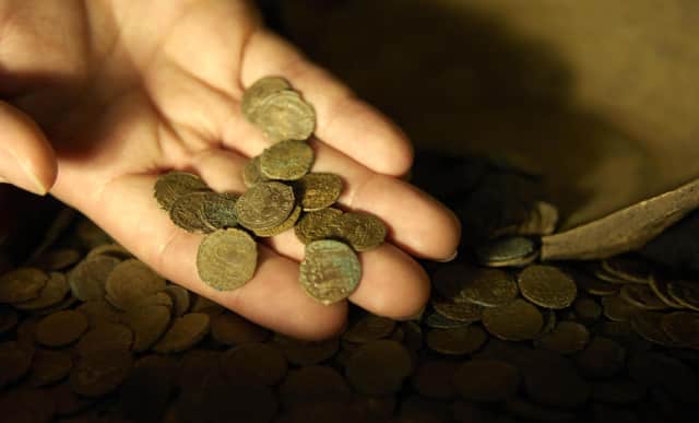 More than a dozen treasure finds were reported in Nottinghamshire last year