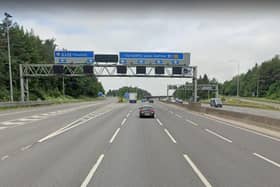 The M1 northbound has partly re-opened after being closed between the Bulwell and Hucknall junctions. Photo: Google