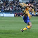 Nicky Maynard wasted chances for the Stags.shoots
