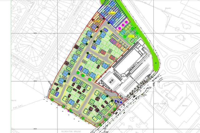 Plans submitted to the council show how the proposed new development will be laid out