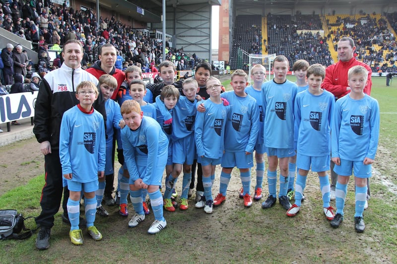 Hucknall Warriors Under-12s at Notts County. Were you part of this visit?