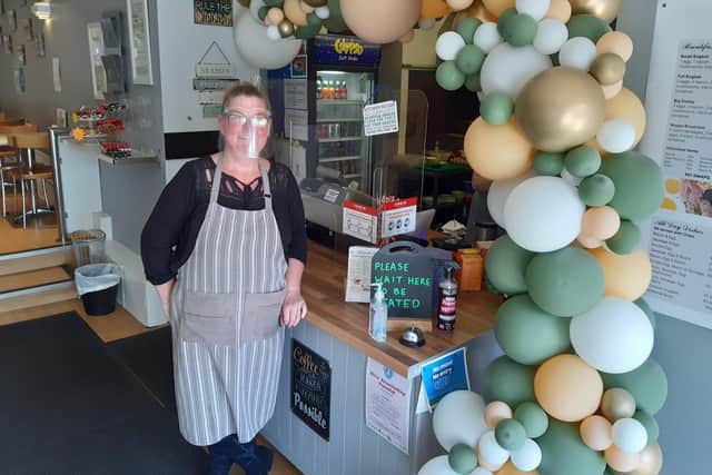 Deborah Wilson-Challans, owner of the Hucknall Cafe, was looking forward to seeing her customers again