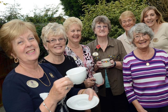 Pam Whetton, left, President of the Sutton Inner Wheel Club with other members who helped organise a coffee morning at the home of Josie Senior in Ravenshead.